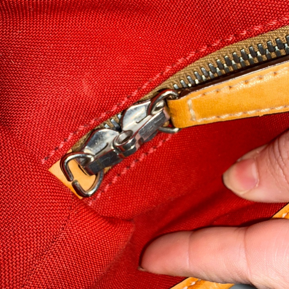 Coach Vintage Transatlantic XL Weekender Red Canvas and Leather 5968 - Picture 10 of 12